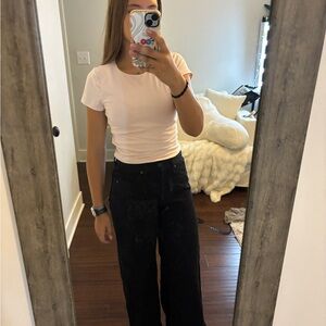 Black Wide-Leg Pants